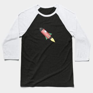 Rocket ship Baseball T-Shirt